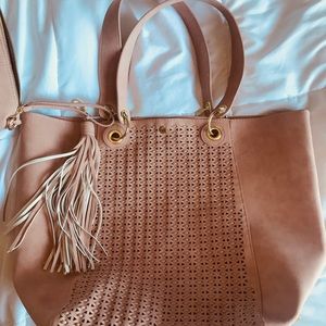 Steve Madden Tote with Matching Saddlebag